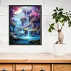 Landscape Waterfall - 11CT Stamped Cross Stitch - 40*50cm - Natural