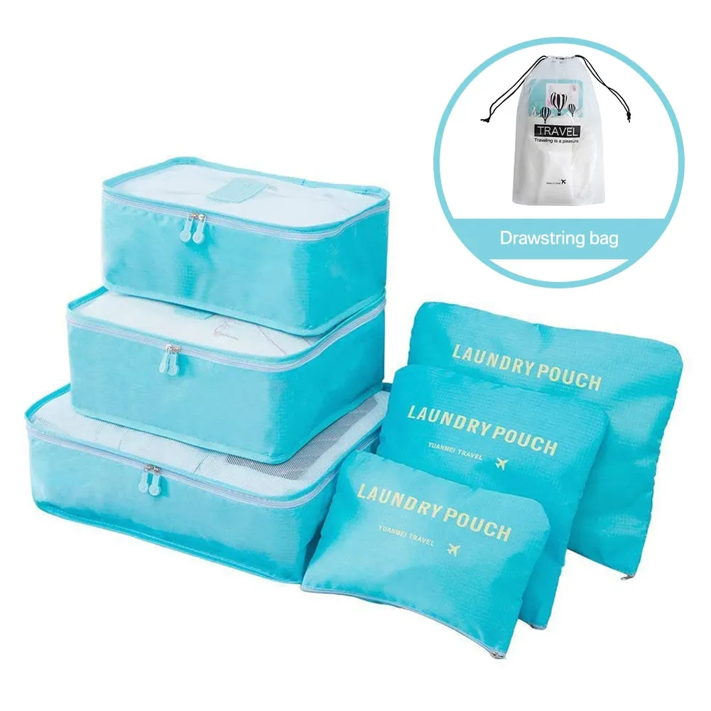Athvotar Travel Storage Bag Set for Clothes Tidy Organizer Wardrobe Suitcase Pouch Travel Organizer Bag Case Shoes Packing Cube Bag