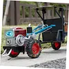 Old-fashioned Walking Tractor Model Alloy Simulation Collection Car Model