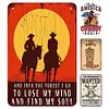(Multi Style)Cowboy - Vintage Metal Signs - 20*30cm