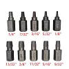 25-piece set, hexagonal handle, damaged, sliding tooth, sliding wire screw extractor