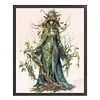 (Big Size) Witch - 11CT Stamped Cross Stitch 50*60cm/19.69*23.62in