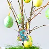 (US Local)PET Double Sided Special Shaped Easter Alphabet DIY Diamond Painting Keychain