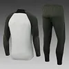 2023/2024 Barcelona Half-Pull Training Suit Grey Jersey 