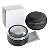 5X Illumination Paperweight Magnifier 6 LED Dome Desktop Magnifier for Reading