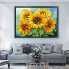 Cross Stitch Full Embroidery Beads Printed 11CT Sunflower(65x50cm)