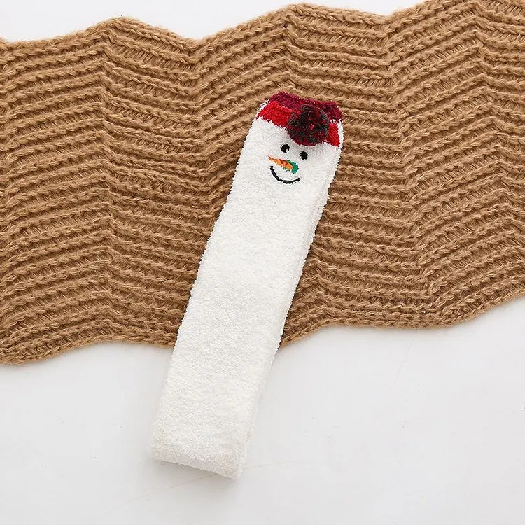 Cartoon Christmas Cotton Socks