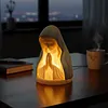 Virgin Mary Prayer Night Light Resin Virgin Mary Catholic Decor Table Lamp Handcrafted Home Decoration Desk Accessories for Reading