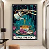 Halloween Teacup-11CT Stamped Cross Stitch 50*70cm/19.69*27.56in(Big Size)