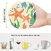 8Pcs Diamond Painting Wooden Marine Life Coaster Diamond Art Kit w/ Holder No-Slip Decor