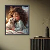 >SALE<5D DIY Full Round Drill Diamond Painting Sweet Girl Home Decor Craft 40x50cm