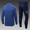 2022/2023 Manchester United Half-Pull Training Suit Blue Football Shirt 1:1 Thai Quality Set love fball