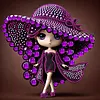 Diamond Painting-DIY Crystal Rhinestone Fashion Doll