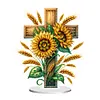 Acrylic Cross Sunflower - 5D DIY Craft Ornament