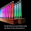 Music Spectrum Display, Rhythmic Lamp, Nixie Tube Sound Level Meter, Audio Analyzer for Home,Office,Studio Audio System, Rhythm, Punk,Gift, Ornament L12 Walnut