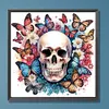 >SALE<5D DIY Partial Special Shaped Drill Butterfly Skull Diamond Painting 40x40cm