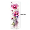 Flowers-Bookmark-11CT Stamped 3 strands Cross Stitch-18*6CM