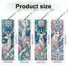 (US Local)8Pcs DIY Owl Diamond Painting Art Bookmarks with Crystal Pendants for Reading