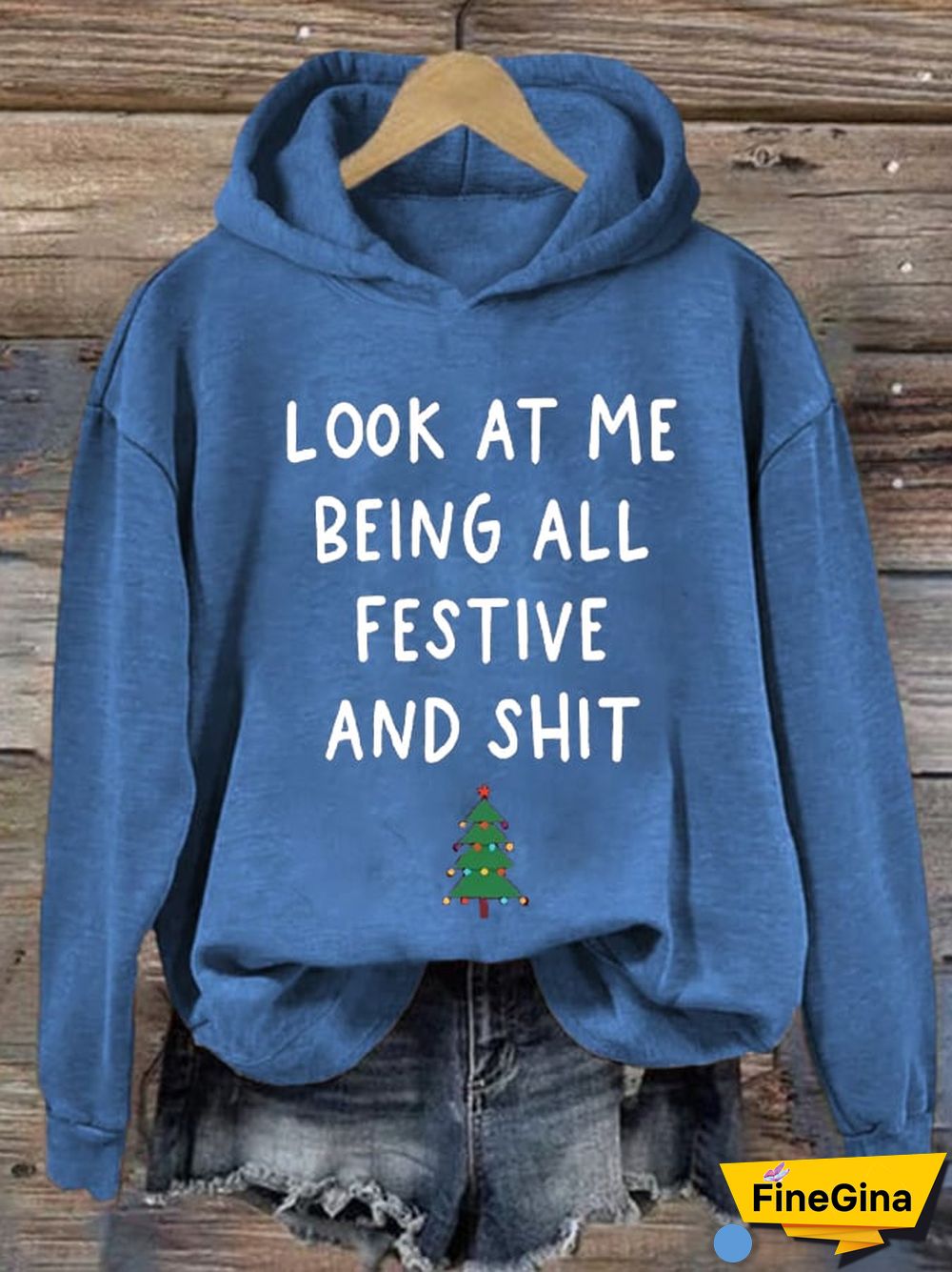 Women's Christmas Red Casual Print Sweatshirt