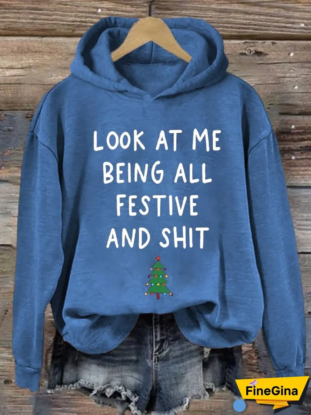 Women's Christmas Red Casual Print Sweatshirt