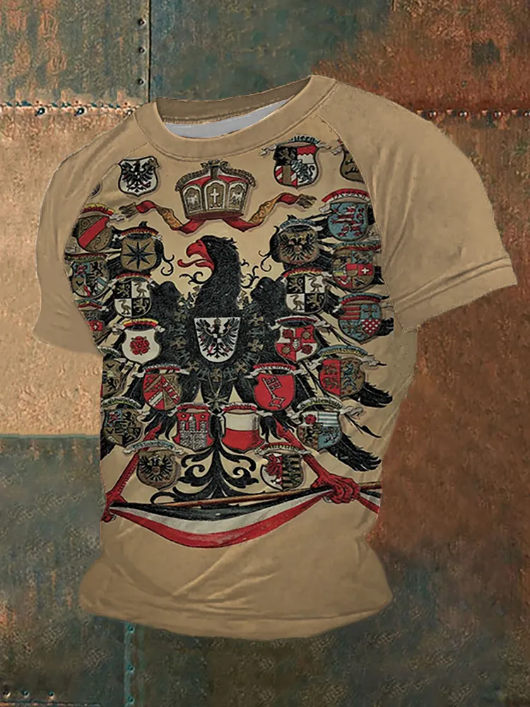 Kurzarm-T-Shirt f&uuml;r Herren Deutscher Adler 1871 Print