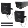 2Pcs 4inch Metal RV Bumper End Cap RV Bumper Cap Cover Square Bumper Caps for RV