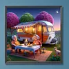 (US Local)Paint By Numbers Kit On Canvas DIY Oil Art Vacation Picture Home Decor40x40cm