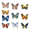 DIY Embroidered Butterfly Brooch Embroidery Butterfly Lapel Pin Clothes Decoration for Backpack Pants T-Shirt Jacket Bags Dress Jeans