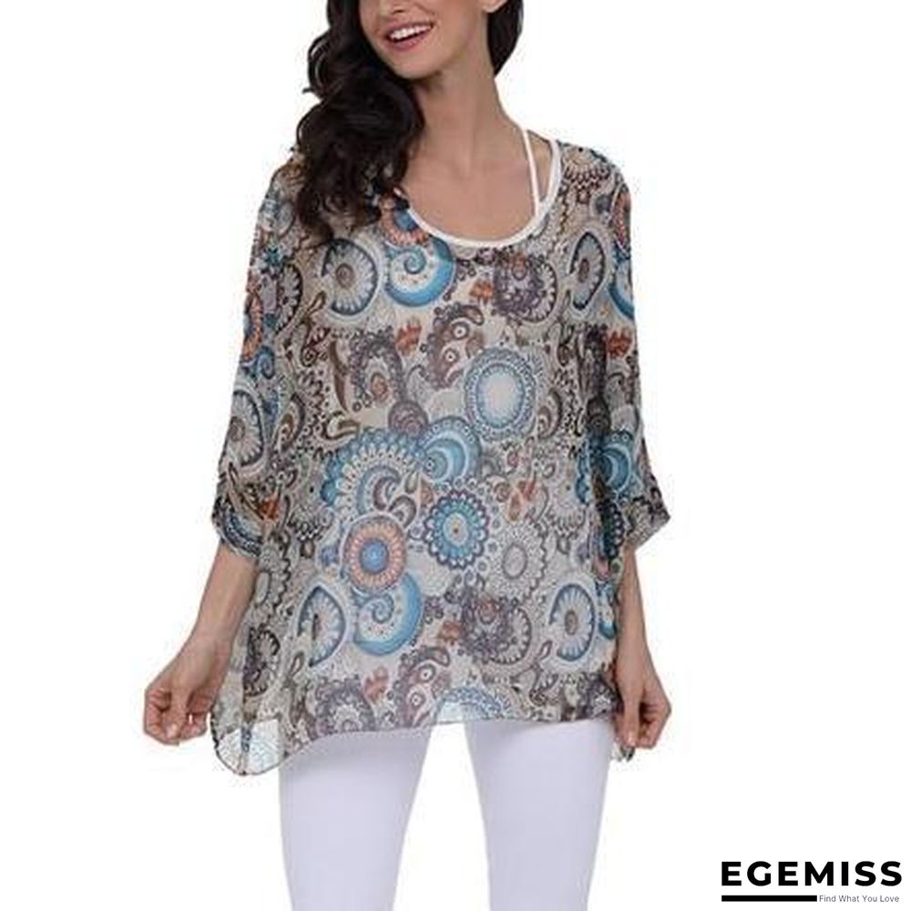 6XL Plus Size Women Chiffon Blouse Shirt Batwing Sleeve Tops Blouses | EGEMISS