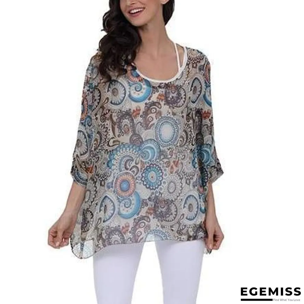 6XL Plus Size Women Chiffon Blouse Shirt Batwing Sleeve Tops Blouses | EGEMISS