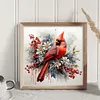 (Stamped/Counted) Cardinal Bird- 11CT Cross Stitch 40*40cm