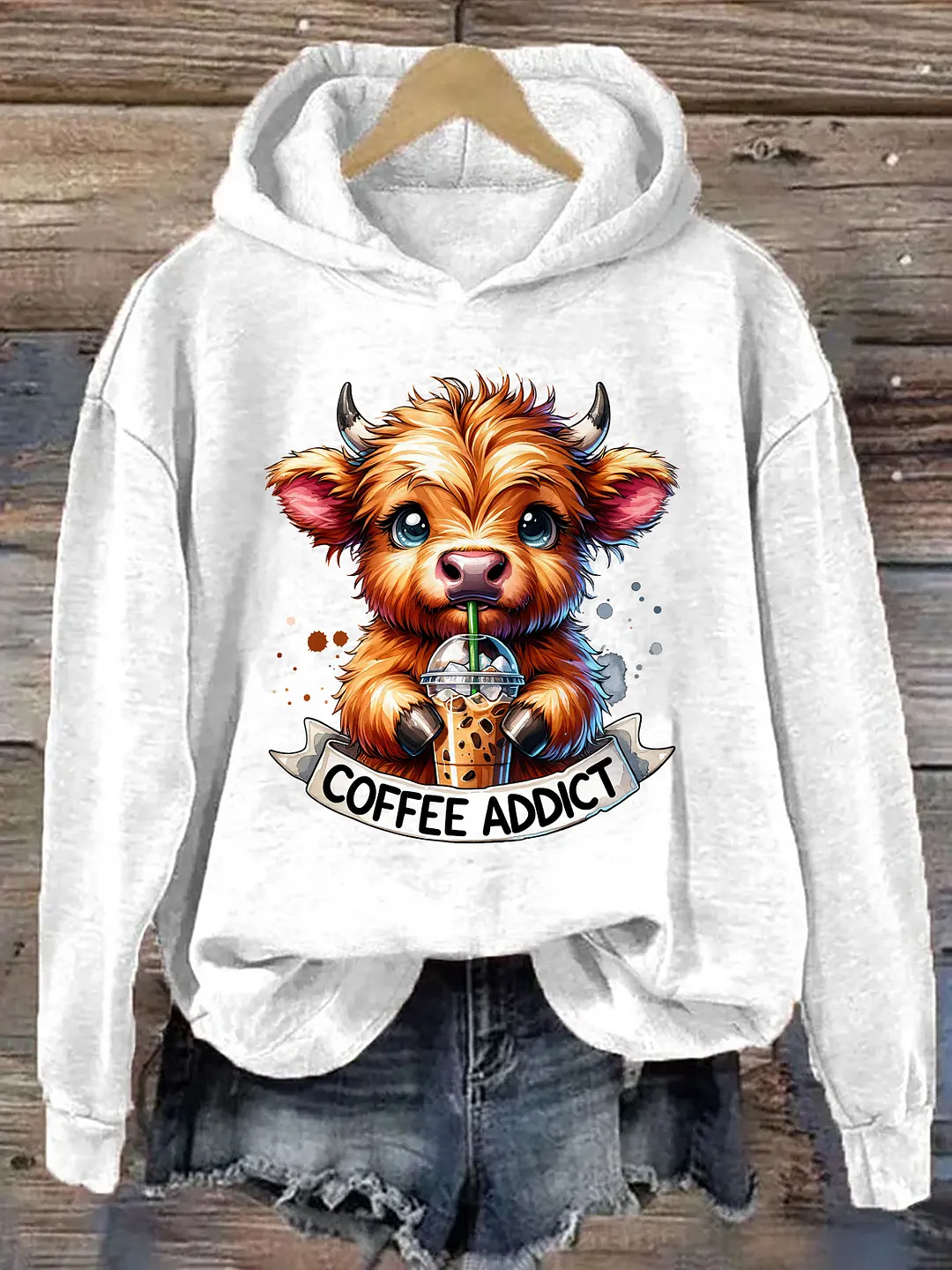 Cute Highland Cow Hoodie