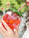 3/6pcs Drinking Cup 500ml Pineapple/Strawberry Shape Creative Beach Party Favors