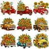 (Multi-Style)Sunflower Vintage Car-Partial Special Shaped Diamond Painting 30*30CM