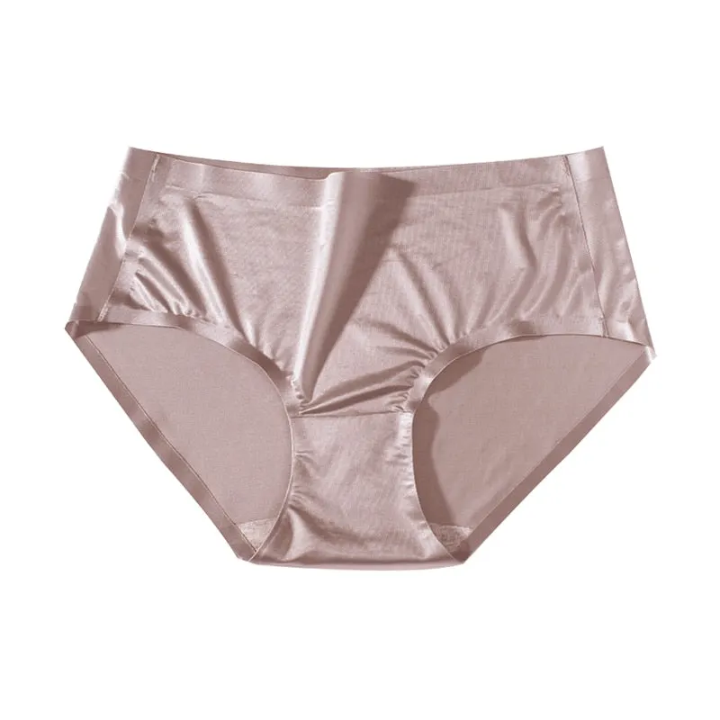 1 Pcs Seamless Underwear For Women Ice Slik Female Briefs Sexy Mid Rise Panties High Quality Ladies Briefs 2021 New BANNIROU
