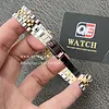 Women's Rolex Datejust 31mm Two Tone Yellow Gold on Jubilee with White Roman Dial Super clone