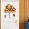 >SALE<Halloween Pumpkin Cat Wood 2D/Flat DIY Diamond Painting Hooks Home Decor Craft