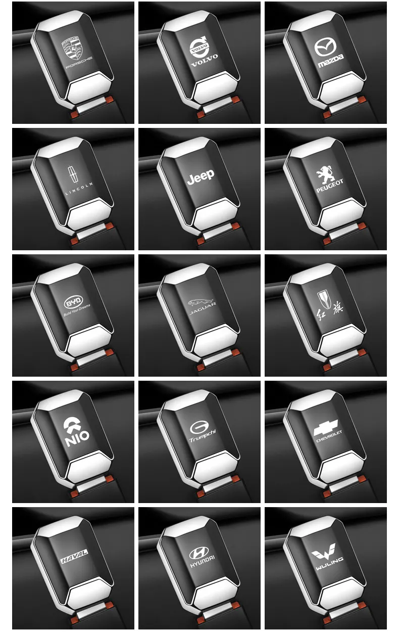 Vehicle-mounted zinc alloy electroplated safety belt extension buckle