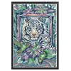 >SALE<Full Embroidery Cotton Thread14CT Print Tiger Mother and Son Cross Stitch36x50cm