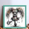 Quirky Girl-11CT Stamped Cross Stitch 40*40cm