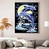 Dolphin - 9CT Partial Beaded Cross Stitch Kit(20x28cm)