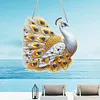 Diamond Painting Acrylic Double-side White Peacock Pendant Hanging Gem