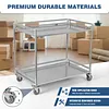 [US Local Warehouse] Heavy Duty Rolling Utility Cart with Wheels Handle 660lbs Capacity Rolling Cart