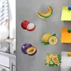 12Pcs Diamond Art Magnets Fridge Sticker Set for Adults Beginners (CN562 Fruit)