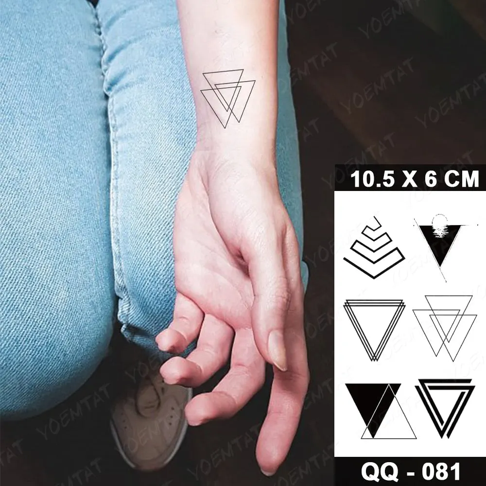 Waterproof Temporary Tattoo Sticker Moon Star Universe Cloud Flash Tatoo Cute Lines Hand Wrist Fake Tatto For Body Art Women Men