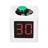 4 Sides Cube Timer with 1.4in Display Digital Countdown Stopwatch Timer 5-Level Brightness No Battery for Poker Casino Chess Tournament