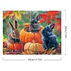 Autumn Pumpkin Bunny-Paint by Numbers Acrylic Painting 40*30CM