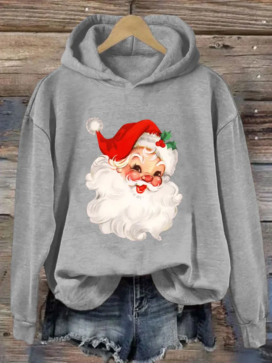 Retro Christmas Santa Hoodie