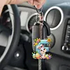 (US Local)PET Double Sided Special Shaped Easter Alphabet DIY Diamond Painting Keychain