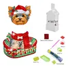 DIY Christmas Yorkshire Terrier Puppy-Acrylic Diamond Painting Ornaments With Shaking Head Function
